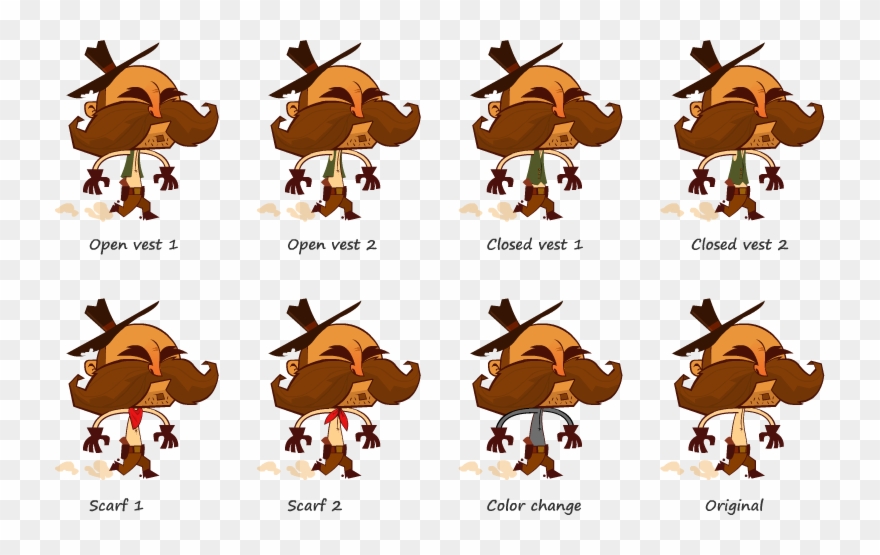 Western Themed Castle Crashers-ish Game - Castle Crashers Walk Cycle Clipart