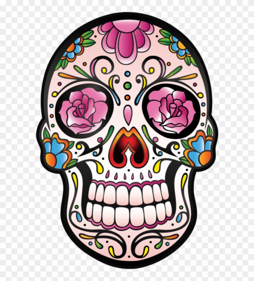 Mq Skull Skulls Calavera Flowers - Sugar Skulls Colouring Book [book] Clipart