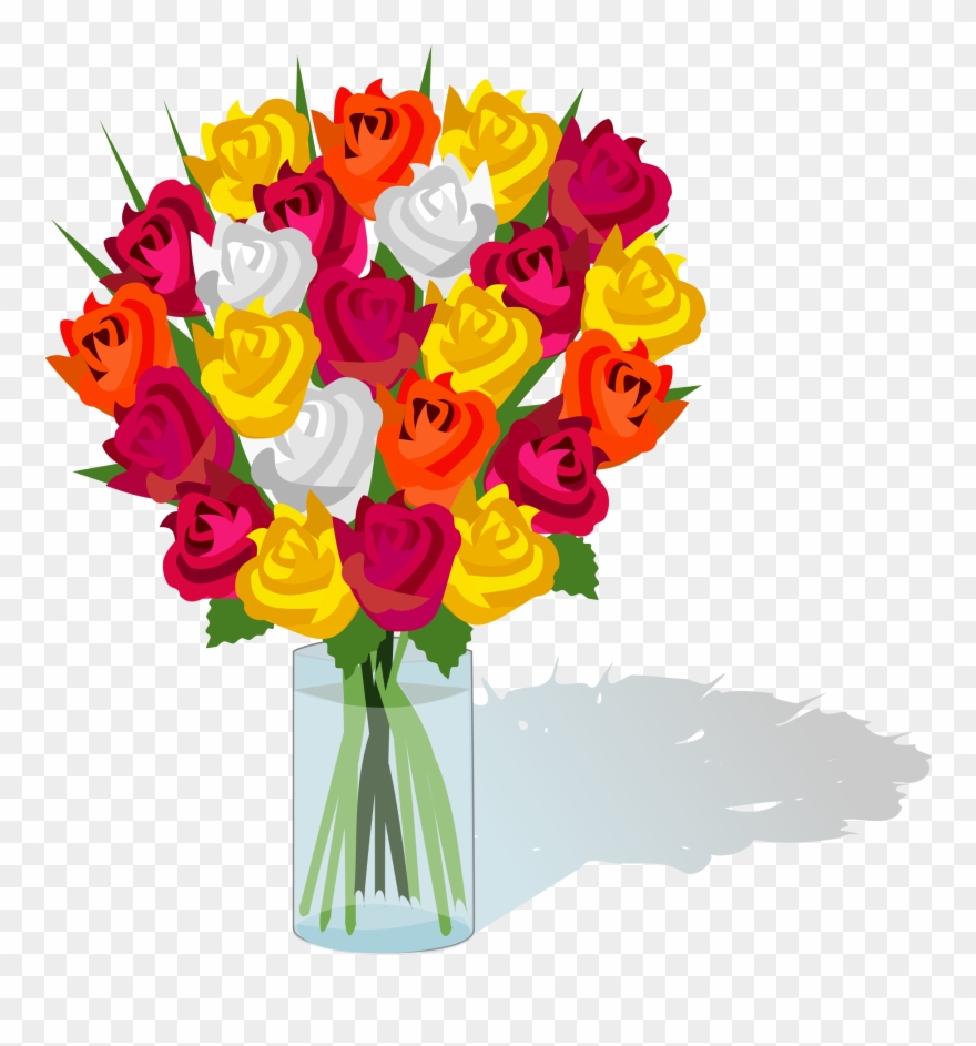 Bouquet - Bunch Of Flowers Clipart - Png Download