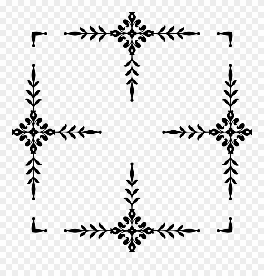 Big Image - 4 Corner Border Clipart