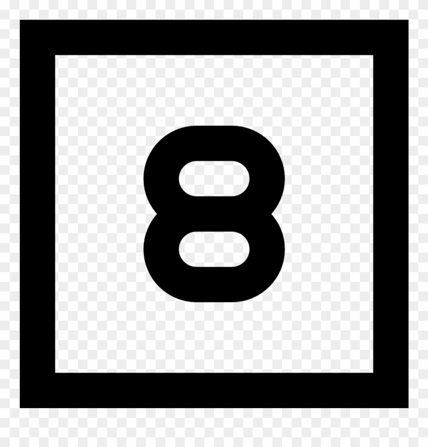 8 Icon - Illustrator Icon Black And White Clipart