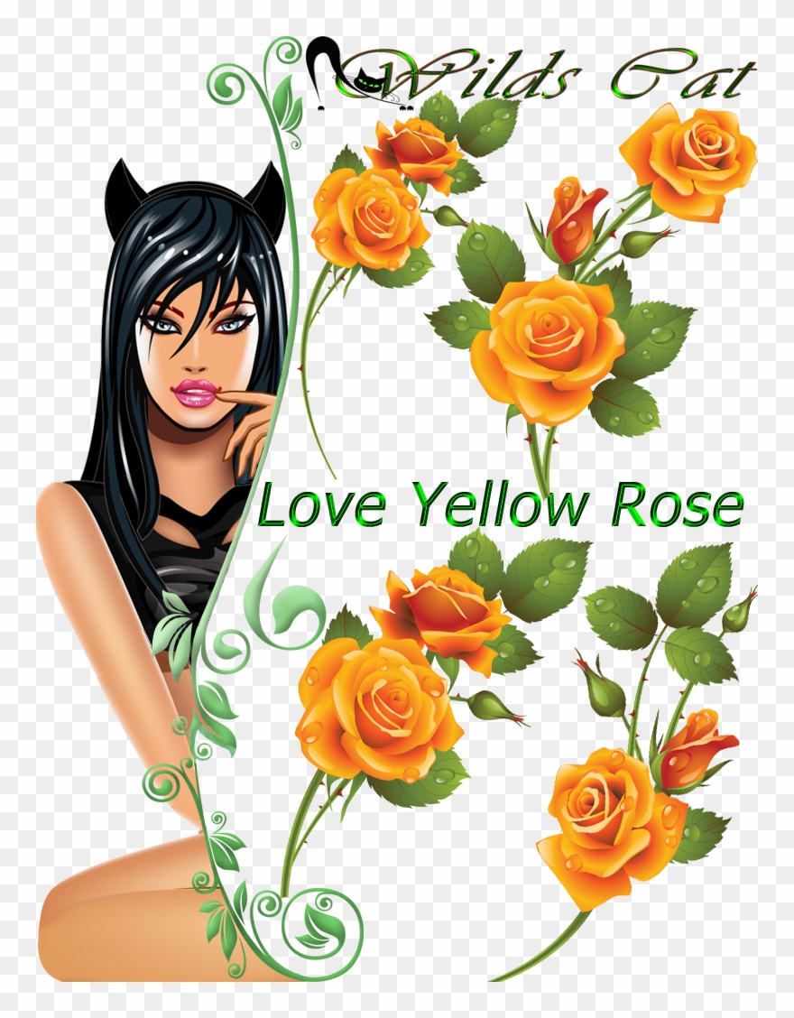 This Page Contains Information About Yellow Rose Clipart - Png Download