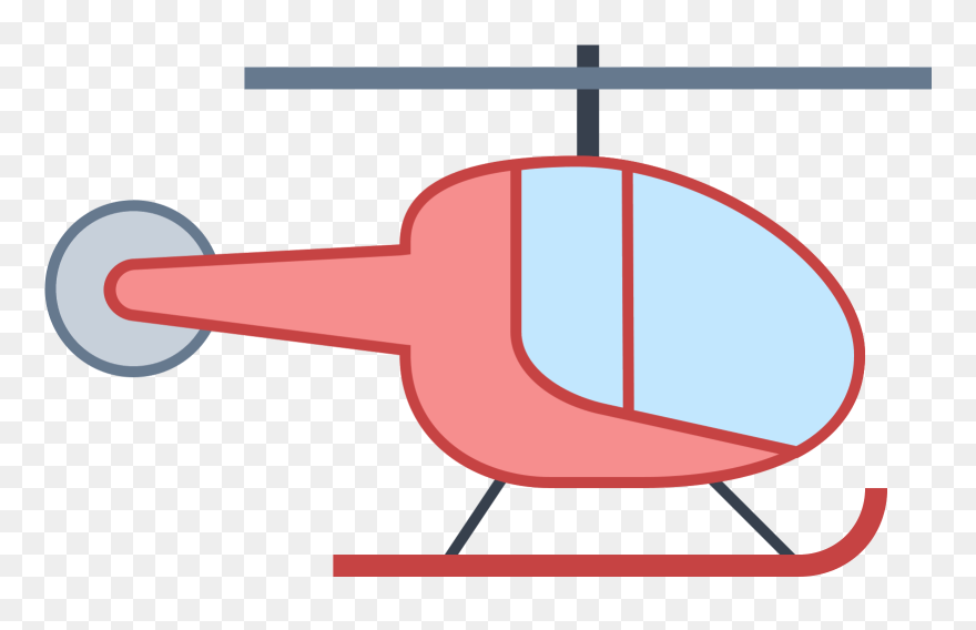 Hot Air Balloon Clipart Helicopter - Helicopter Clipart - Png Download