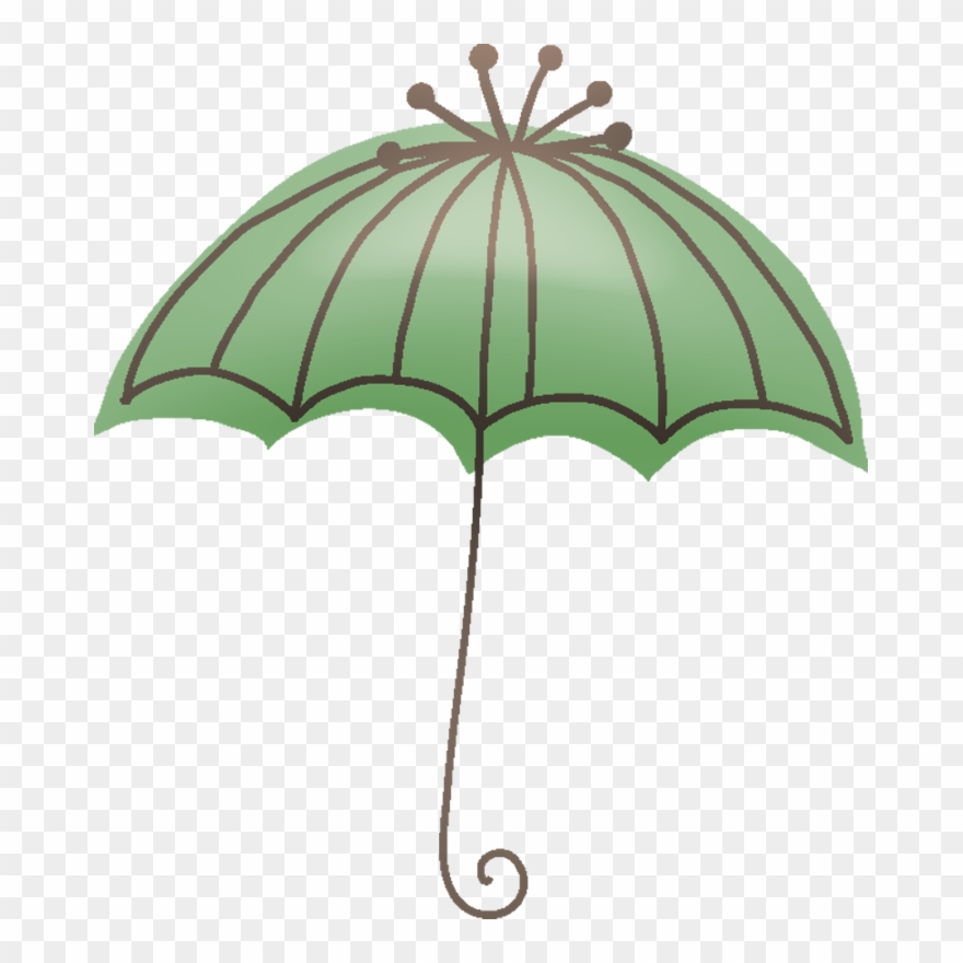Green Umbrella Clipart