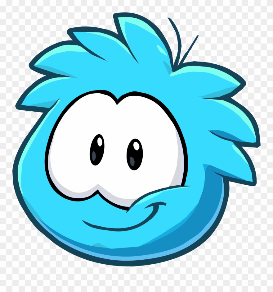 Puffle 2014 Transformation Player Card Blue Clipart