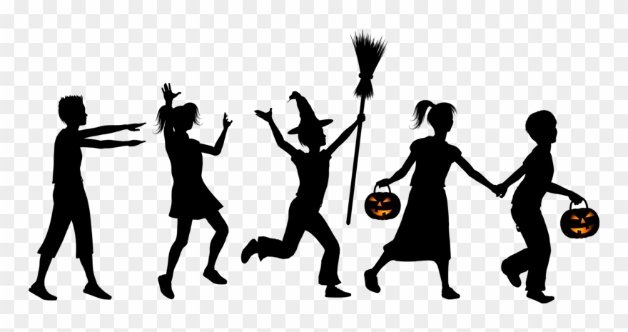 Halloween Children And Pumpkins Clipart