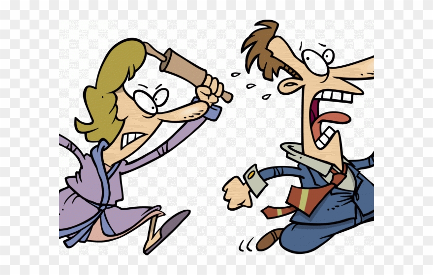 Chase Clipart Happy Wife - Lady With Rolling Pin - Png Download