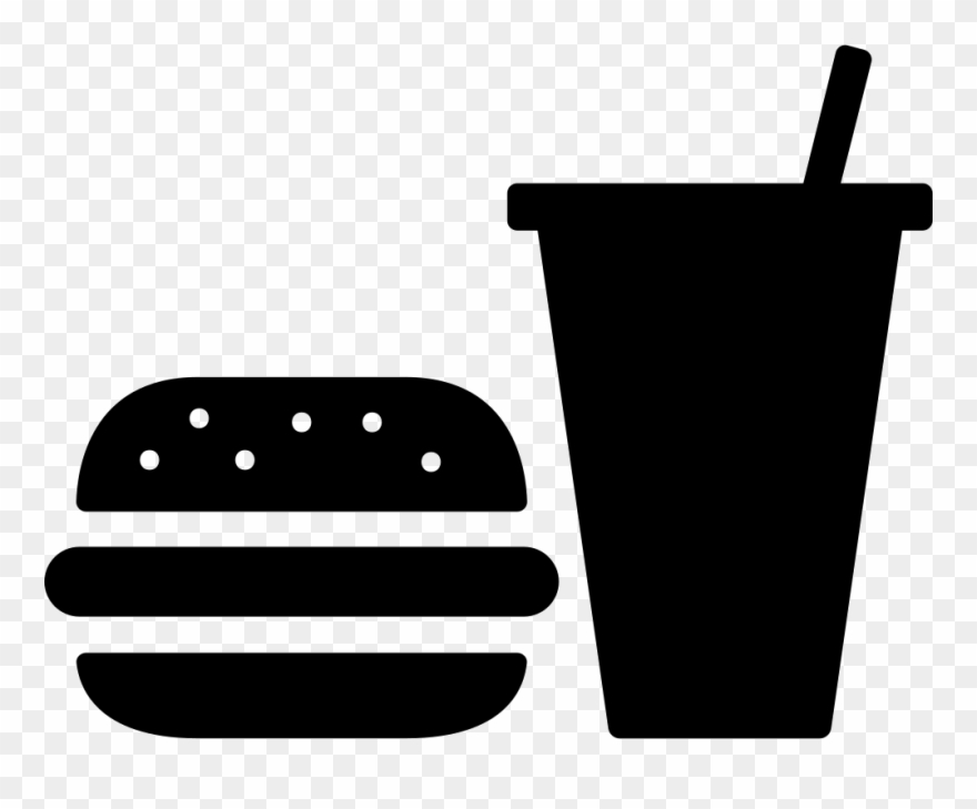 Yükle Burger And Soda Svg Png Icon Free Download ( - Transparent Background Food Icon Png Clipart