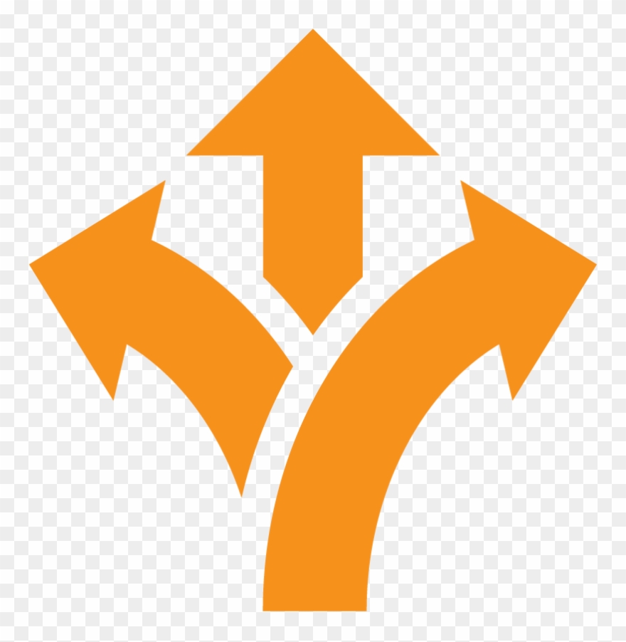 Flexible Arrows Orange - 3 Arrows Icon Png Clipart