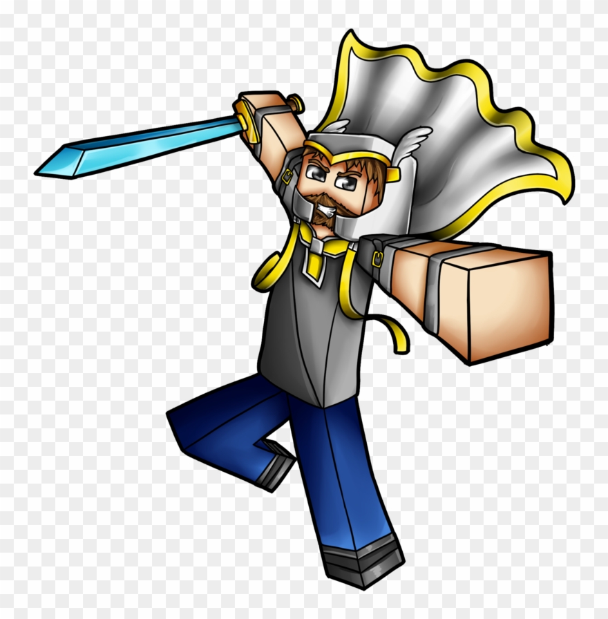 Clip Art Drawing Avatar Creature - Cartoon Avatar Png Minecraft Transparent Png