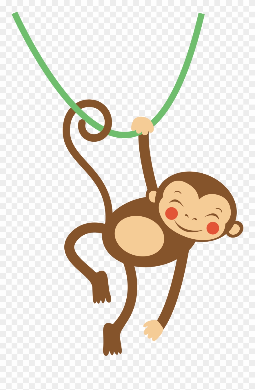 Monkey Cartoon Clip Art Letter Animal Star - Monkeys Bath Mat - 17" X 24" By Olillia - Png Download