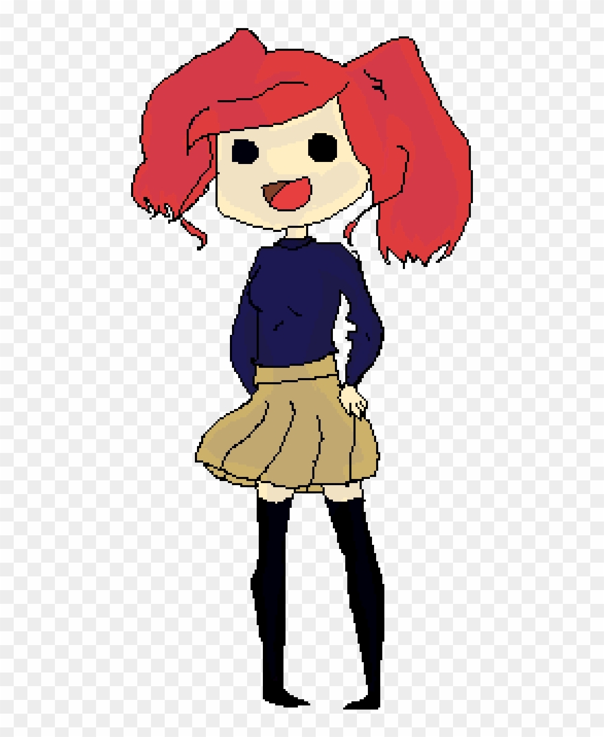 Dizzy School Girl - Cartoon Clipart