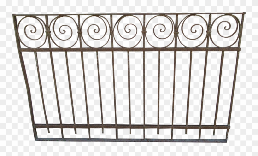 Antique Victorian Iron Gate Window Garden Fence Architectural - Doppeltor Gartentor Flügeltor Metall Telis Clipart