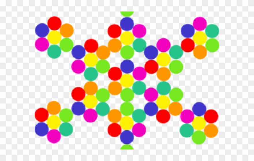 Snowflake Clipart Medium - Colored Snowflakes Transparent - Png Download