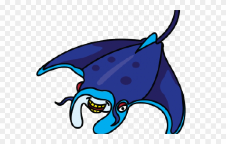 Manta Ray Clipart Cartoon - Stingray - Png Download