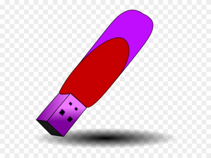 Usb Flash Drive Memory Stick Vector Clip Art - Usb Flash Drive - Png Download