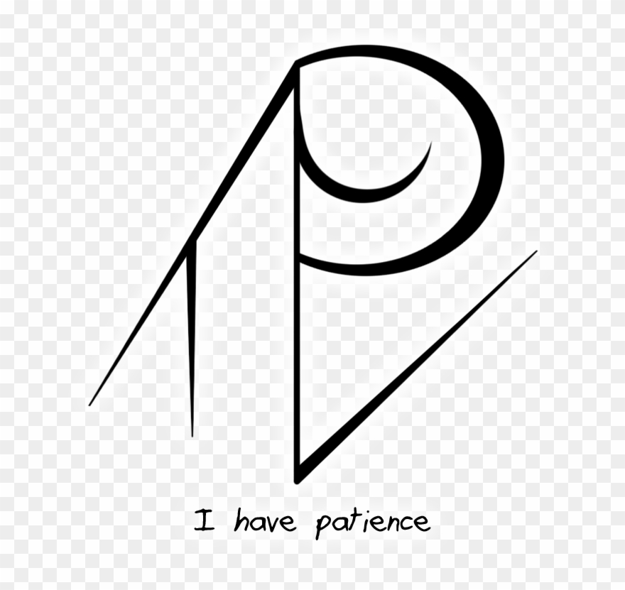 “i Have Patience” Sigil Requested By Anonymous - Line Art Clipart