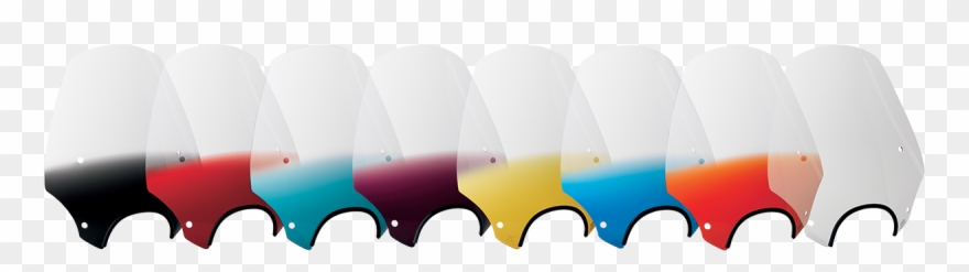 Gradient Yellow "sportshield" 19" El Paso Windshield - Memphis Shades Clipart