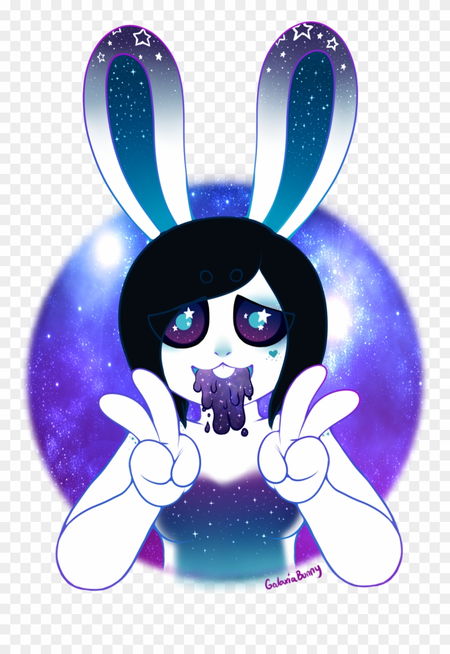Puking Out The Galaxy - Galaxia Bunny Clipart