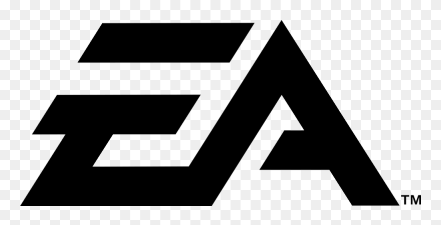Ea - Black And White Logo Png Clipart