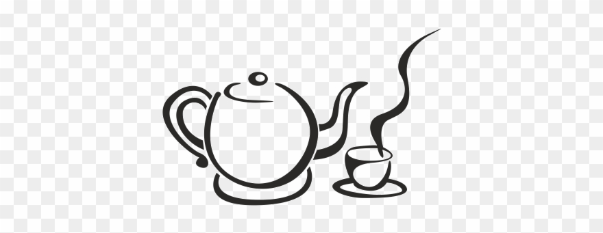 Szablon Malarski Czajnik - Naklejki Na Ścianę Kuchnia Czajnik Clipart