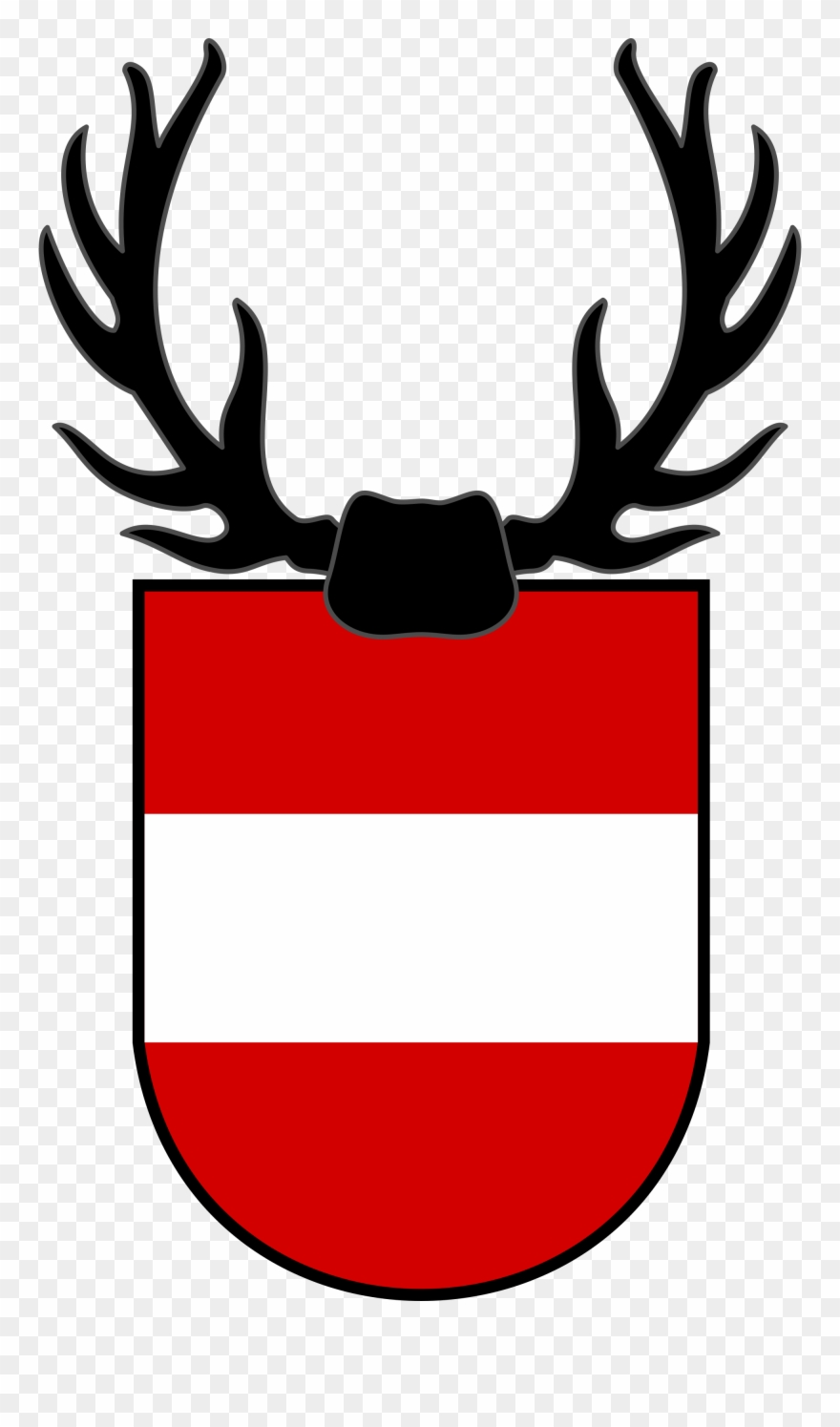 Clipart Huge Freebie Download For Powerpoint - Coat Of Arms Antlers - Png Download