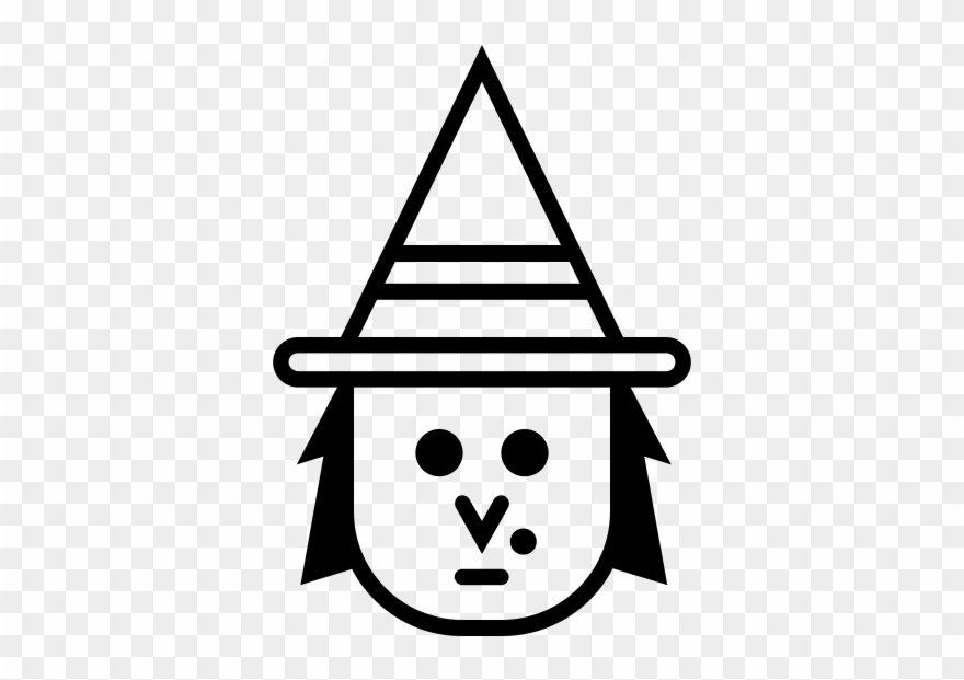 Witch Rubber Stamp - Vector Graphics Clipart