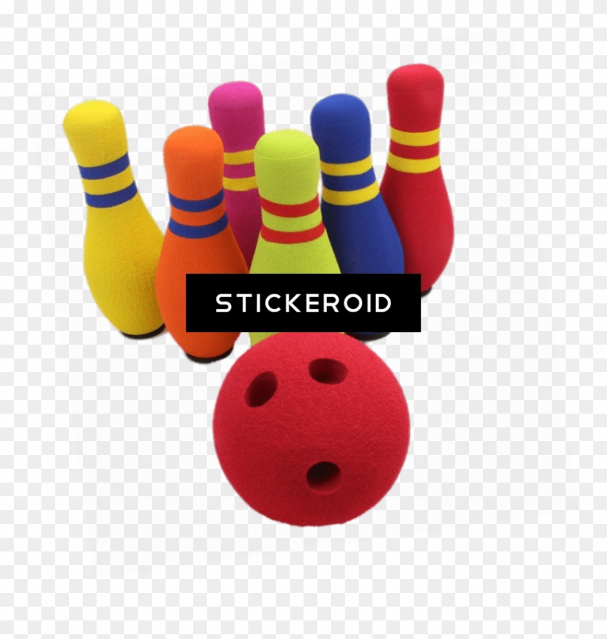 Kids Bowling Set - Kidoozie Six Pin Bowling Set Clipart