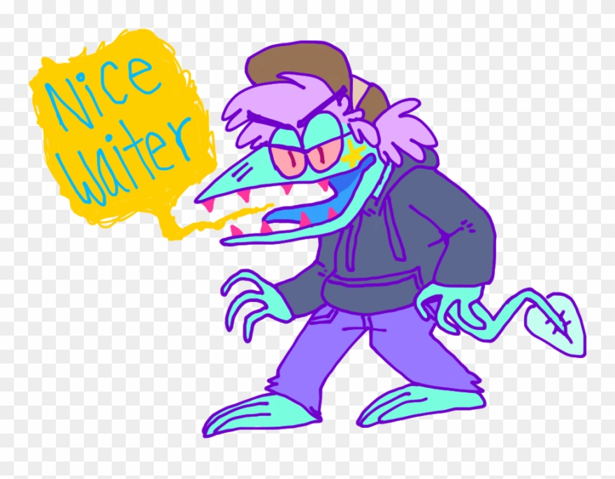 Cool Butler - Cartoon Clipart