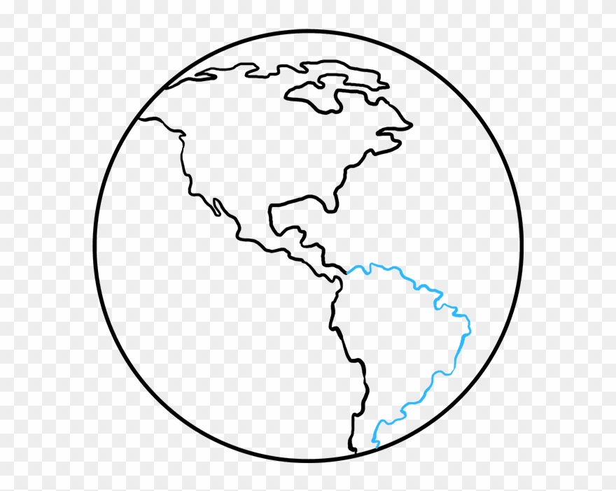 How To Draw Earth - Draw The Earth Clipart