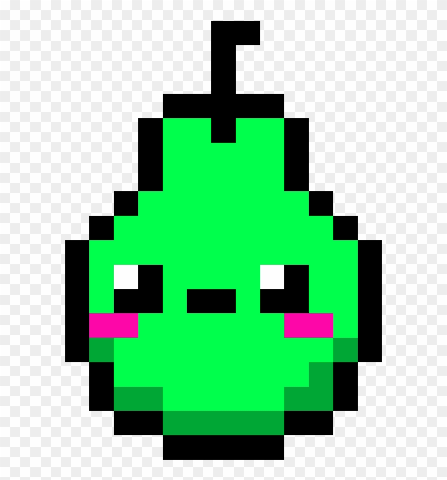 Pear - Pixel Art Head Shape Clipart