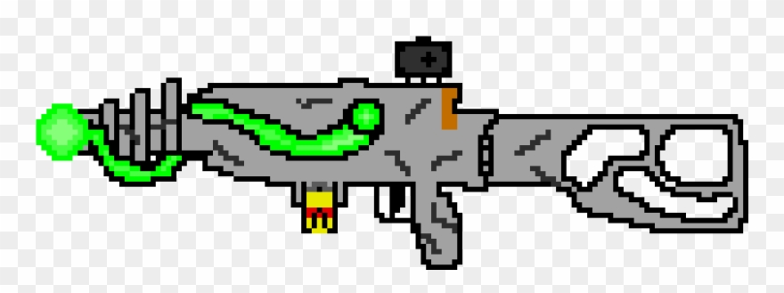 Fallout 3 Plasma Rifle W/ Acog Sight & Microfusion - Plasma Fallout Art Clipart