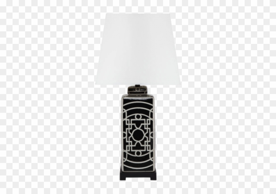 Lamp Black Vs Ivory Black - Pacific Lifestyle Porcelain Jar Table Lamp With Shade Clipart