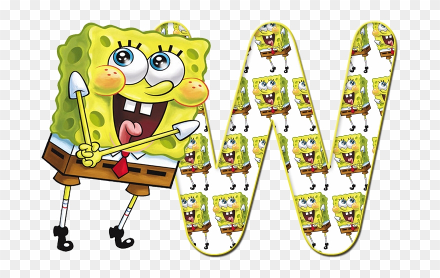Cute Letters, Preschool Letters, Spongebob Squarepants, - Nickelodeon - Spongebob Room Appliques Clipart