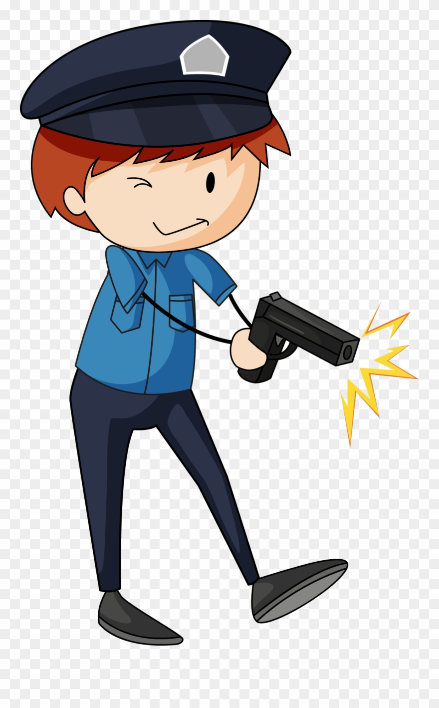 Police Illustration A Criminal - Police Drawing Clipart