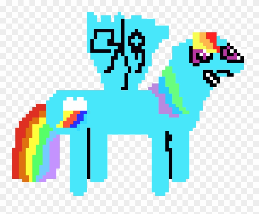 Rainbow Dash - Pixel Art Clipart