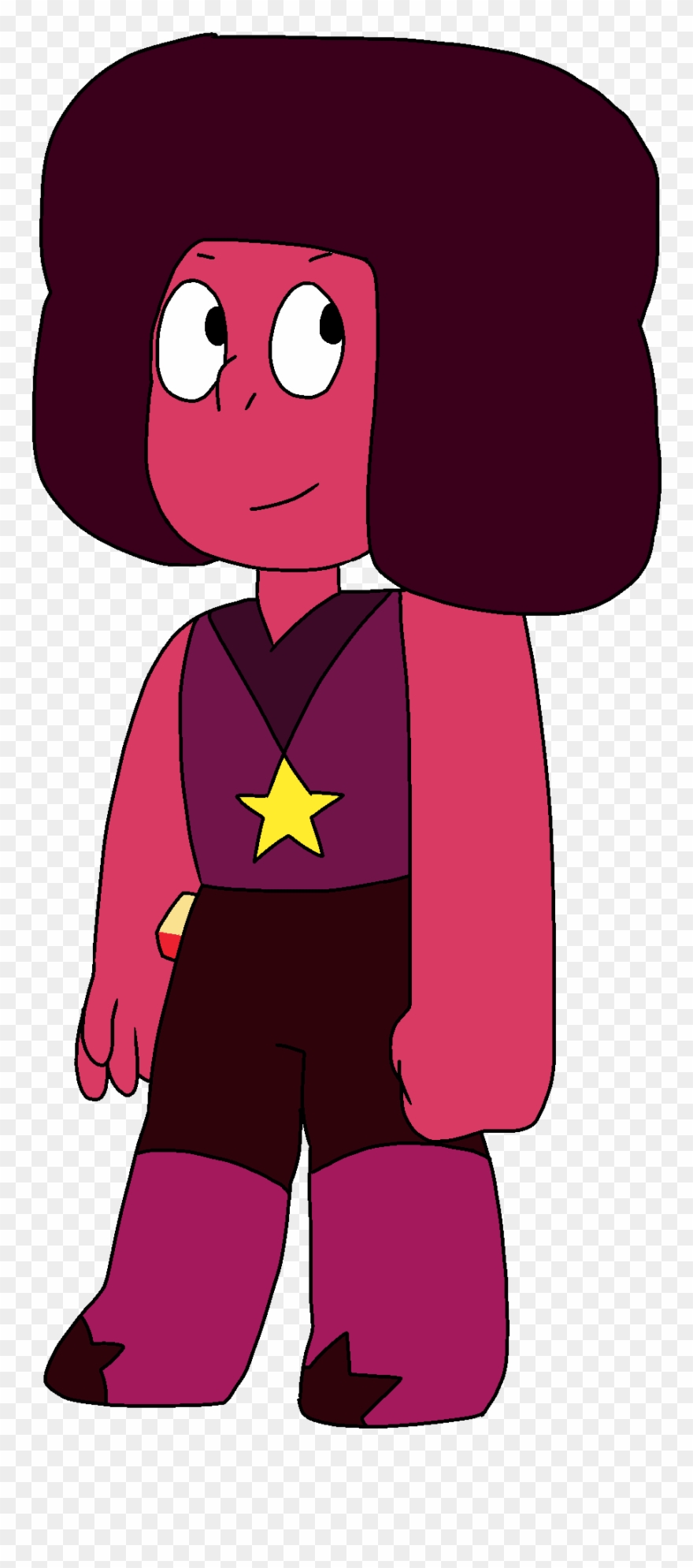 Ruby Right Leg Gem - Cartoon Clipart