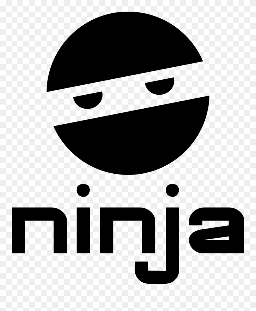 Image Black And White Stock Free Logo Kuba Funny Haha - Ninja Clipart - Png Download