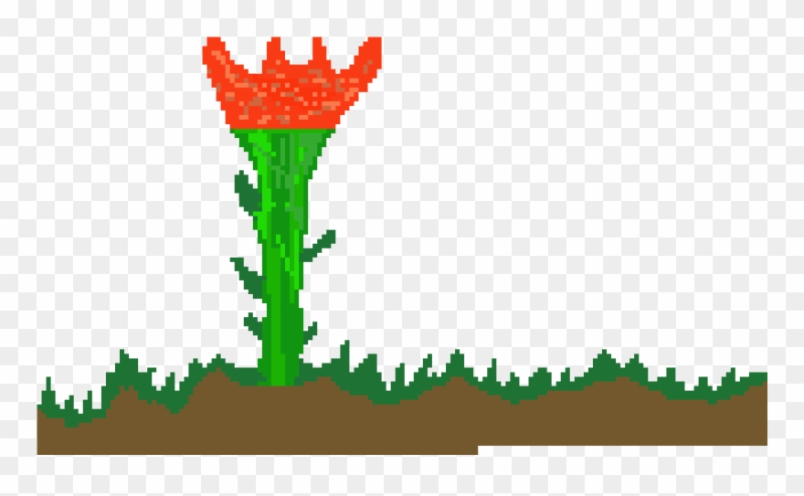 The Lone Thorn Flower - Art Clipart