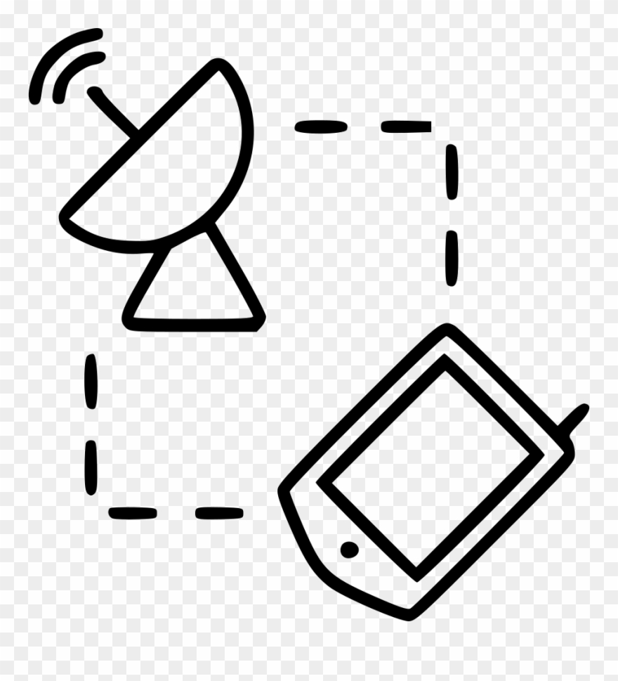 Navigator Satellite Dish Gps Map Connect Technology Clipart