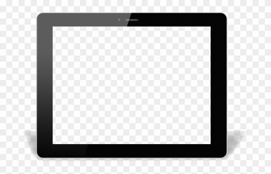 Tablet Frame For Water Treatment App - Touchscreen Clipart