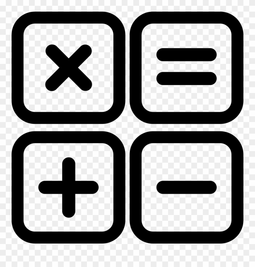 Calculator Comments - Plus Minus Multiply And Divide Clipart