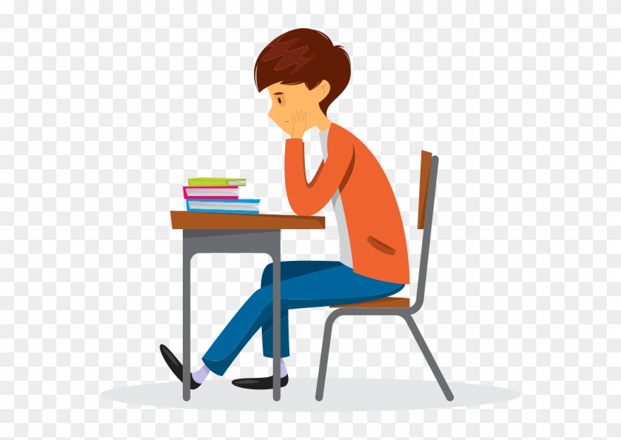 How To Help Your Students Find And Maintain Enthusiasm - Cartoon Students Sitting At Desk Clipart