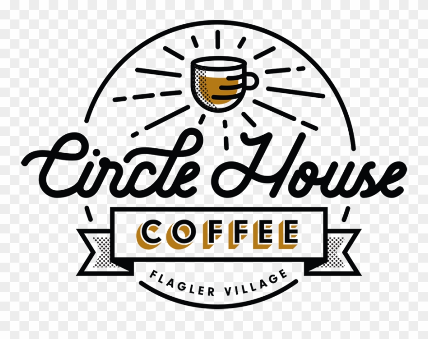 Circle House Coffee Clipart