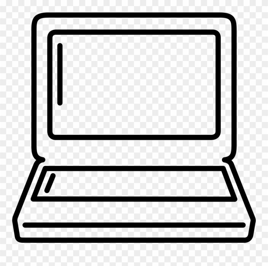 Laptop Svg Outline - Laptop Icon Outline Png Clipart
