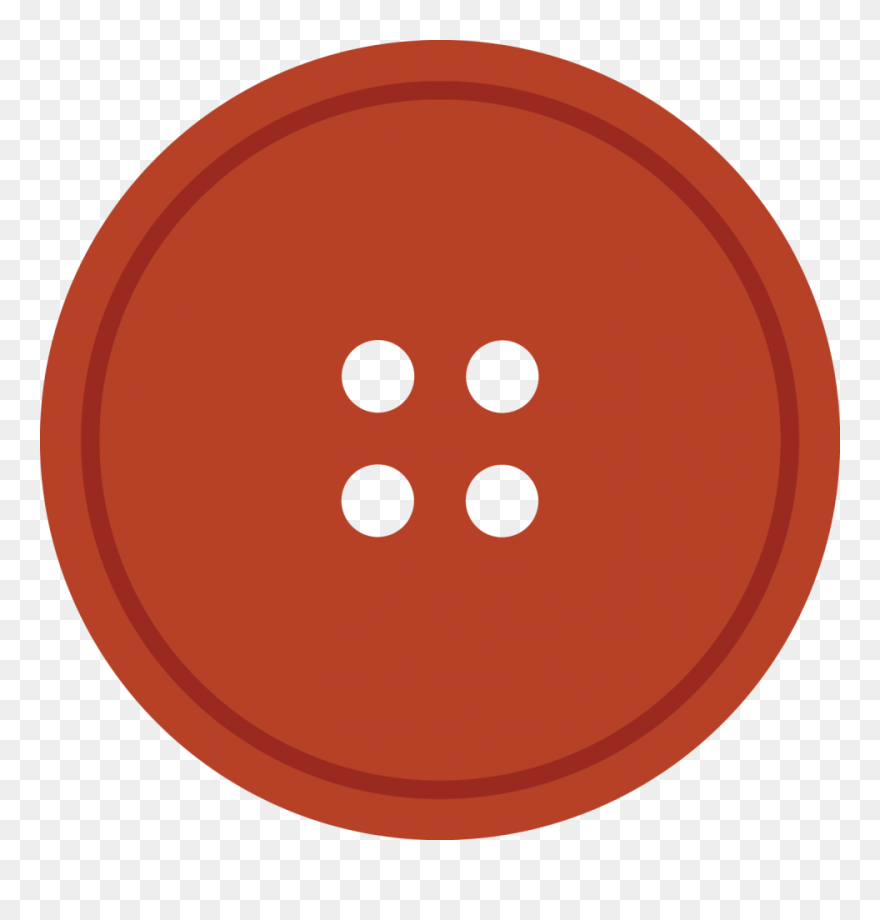 Bright Rediant Round Cloth Button With 4 Hole - Shirt Button Vector Png Clipart