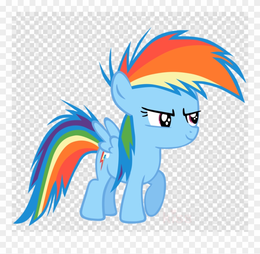 Mlp Rainbow Dash Filly Clipart Rainbow Dash Pony Rarity - Rainbow Dash - Png Download