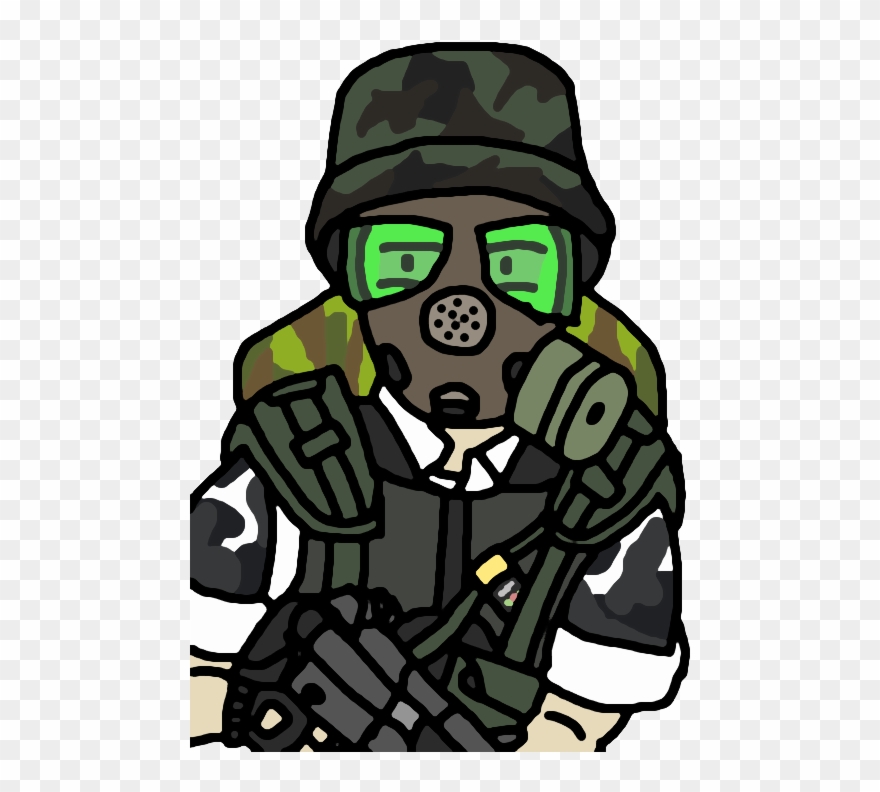 Gas Mask Clipart Template Ww2 Cartoon Gas Mask Soldier Png Download 2217478 Pinclipart