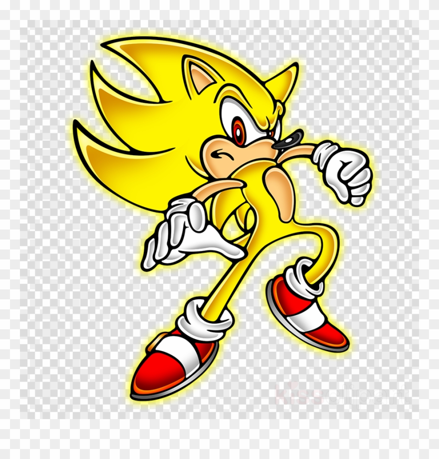 Sonic Yellow Png Clipart Sonic The Hedgehog Knuckles - Super Sonic Musmatta Ill Barn Som Älskar Super Sonic Transparent Png