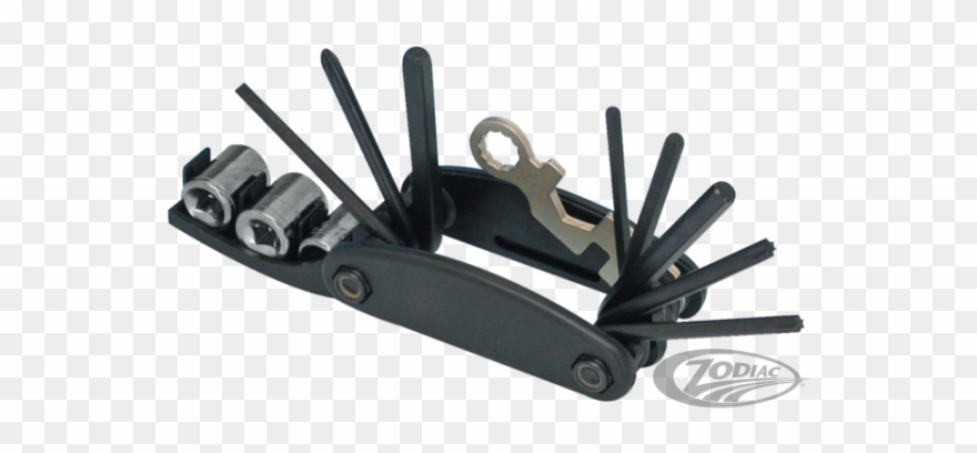 740301 Outil Pliant Cruztools Outback'r H13 & M14 - Zodiac Chrome Headlight Mount Kit & Hardware Clipart